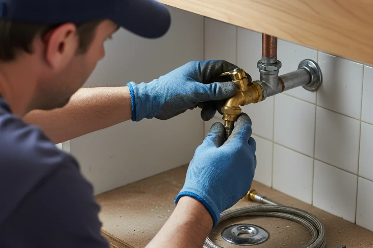 Shutoff valve and fitting work during Emergency Plumbing in Stokesdale